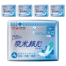 康乃馨 奈米核心健康護墊 自然無香, 17cm, 26片, 5包