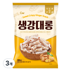 청우식품 생강대롱, 200g, 3개