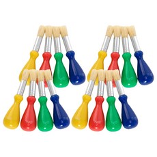 Kes.B 藝術學校 水滴狀幼兒畫筆 4件組, 混合色, 4套