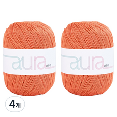 yarna 아우라 뜨개실 50g, 607 오렌지, 4개