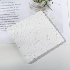 KUIBAO 快豹生活 Travertine天然原石米色洞石托盤, 純白石膏