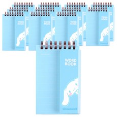 산리오 영어단어장 시나모롤 98매, 블루, 12개