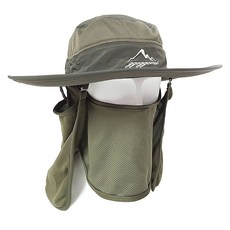 GGOGGOMI 防紫外線鬆緊登山帽, 卡其色