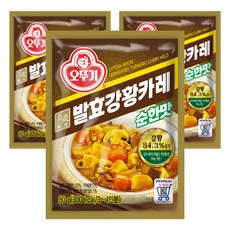 OTTOGI 不倒翁 百歲發酵薑黃咖哩粉 原味, 80g, 3包