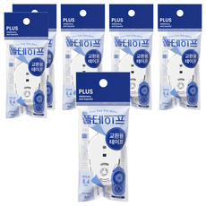 플러스 풀테이프 원액션 TG-1920 8.4mm x 8m 리필용, 투명, 6개