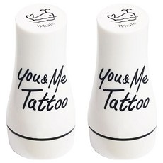 U&Me 紋身圖章新款大號, 黑鯨, 2個