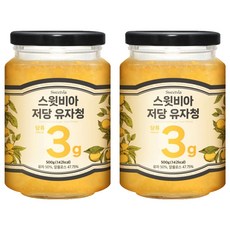 스윗비아 저당 유자청, 500g, 2개, 1개입