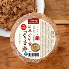 프레시오늘 이쁜이표 전통 방식 절구 방식으로 빻아 만든 파주장단콩 수제 청국장, 200g, 1개