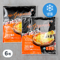 푸딩팩토리 고르곤졸라 씬피자 (냉동), 300g, 1개입, 6개