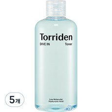 토리든 다이브인 저분자 히알루론산 토너, 300ml, 5개