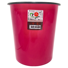 震嶸塑膠 小可艾紙林 垃圾桶 6L, 桃紅色, 3個