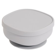 LALABY 矽膠吸盤碗, 04款 灰色, 1個