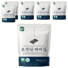 룰루맘 오가닉 아이김 20봉, 김맛, 6개, 20g