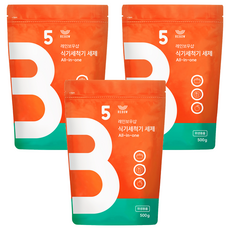 레인보우샵 올인원 식기세척기 세제 리필, 500g, 3개