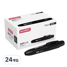 JUSTCLICK 油性麥克筆 L, 黑色, 24入