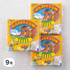 해피카우 고다 슬라이스 치즈, 18.75g, 8개입, 9개