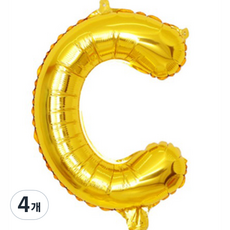 Pang Party 字母氣球 C 40cm, 金色, 4個