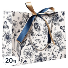 마켓피오 플라워앤 고급 쇼핑백 L, 타입1, 20개
