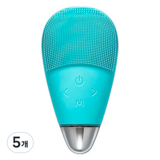 慎重商店 矽膠潔面刷 震動 臉部 毛孔 黑頭 洗臉 潔面刷, 藍色, 5個