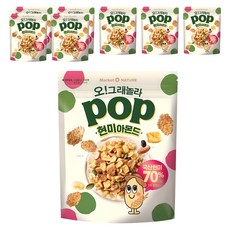 ORION 好麗友 POP格蘭諾拉燕麥片 糙米杏仁果, 8個, 340g