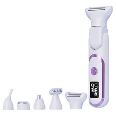 AIR 艾瑞 五合一多功能電動除毛刀/全身剃毛脫毛儀/女士鼻毛器/修眉刀 白色, XT-432, 電動剃毛刀
