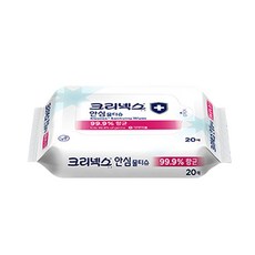 크리넥스 안심 물티슈, 20매, 1개