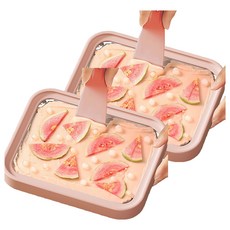 Well Life 悅生活 Best buy 獨規超大款免炒電速凍304炒冰盤, 2個, 藕粉色