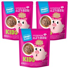 푸디버디 소고기 장조림, 100g, 3개
