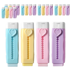 2Youngdesign 愛心滑動橡皮擦4件組, 混合顏色, 6套