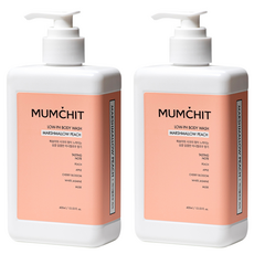 MUMCHIT 默契 弱酸性沐浴露棉花糖桃子, 400ml, 2個
