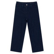 applepink 女童修身寬版赤耳丹寧褲 U110