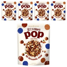 마켓오네이처 오 그래놀라 초코 아몬드 시리얼, 520g, 5개