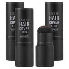 맥퀸뉴욕 페이크 업 헤어 커버 스틱 2.5g, 내추럴블랙, 3개