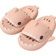 슈퍼카미트 여성용 초경량 소프트 쿠션 욕실 상어 슬리퍼 B-88