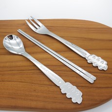 FINE SENSE 孩童校車造型湯匙+筷子+叉子組, 混色, 1組