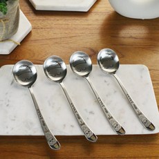 FINE SENSE 笑臉圖案湯勺, 混色, 4入