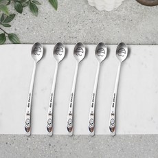 FINE SENSE 笑臉圖案茶匙, 混色, 5個