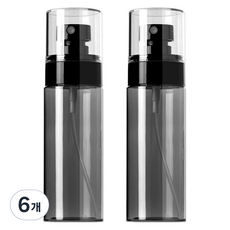 Seondong商社 細霧噴霧瓶 60ml, 6個, 黑色