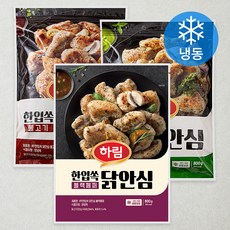하림 IFF 한입쏙 닭안심 와사비맛 800G + 불고기맛 800G + 블랙페퍼 800G (냉동), 2.4kg, 1세트