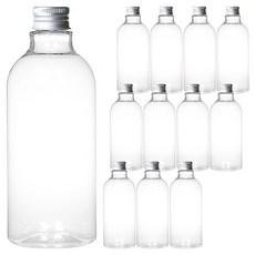 Glassdomae DN500 透明飲料容器 鋁製銀蓋, 500ml, 12個