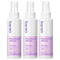 바렌 발 각질지우개 풋 소프트너, 1개입, 3개, 100ml