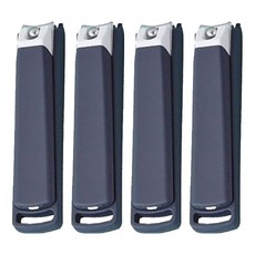 小麥購物 莫蘭迪色防噴濺指甲剪 Y784 大(9.5 x 2cm) 39g 4個, 灰藍色, 1組