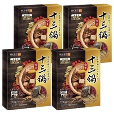 順天本草 十三鍋 16g 全素湯底 養生鍋物 無添加味精 色素 香料 防腐劑, 500ml, 4盒