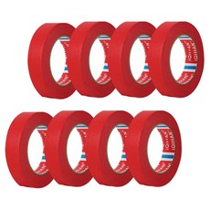 DADA 彩色遮蔽膠帶 紅色 25 mm x 20 m, 8個