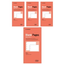 프랭클린플래너 무지 속지 블랭크 페이지 621946, 4개