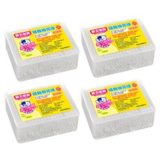 菲力家族 粗軸棉花棒 SGS檢驗合格, 200支, 4盒