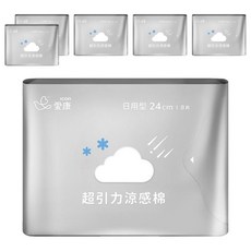icon 愛康 超引力涼感棉 草本涼感 瞬吸乾爽, 日用型(24cm), 8片, 6包