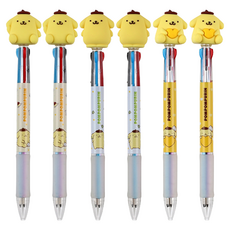 三麗鷗公仔3色布丁狗原子筆 0.7mm 3入組, 2套, 黃色