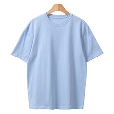 레몬소울 여성용 통기성 타랑 오버핏 라운드 반팔 티셔츠