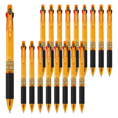 JAVAPEN Jet 3 Ball 3 色原子筆 0.38 mm, 黃色, 18個